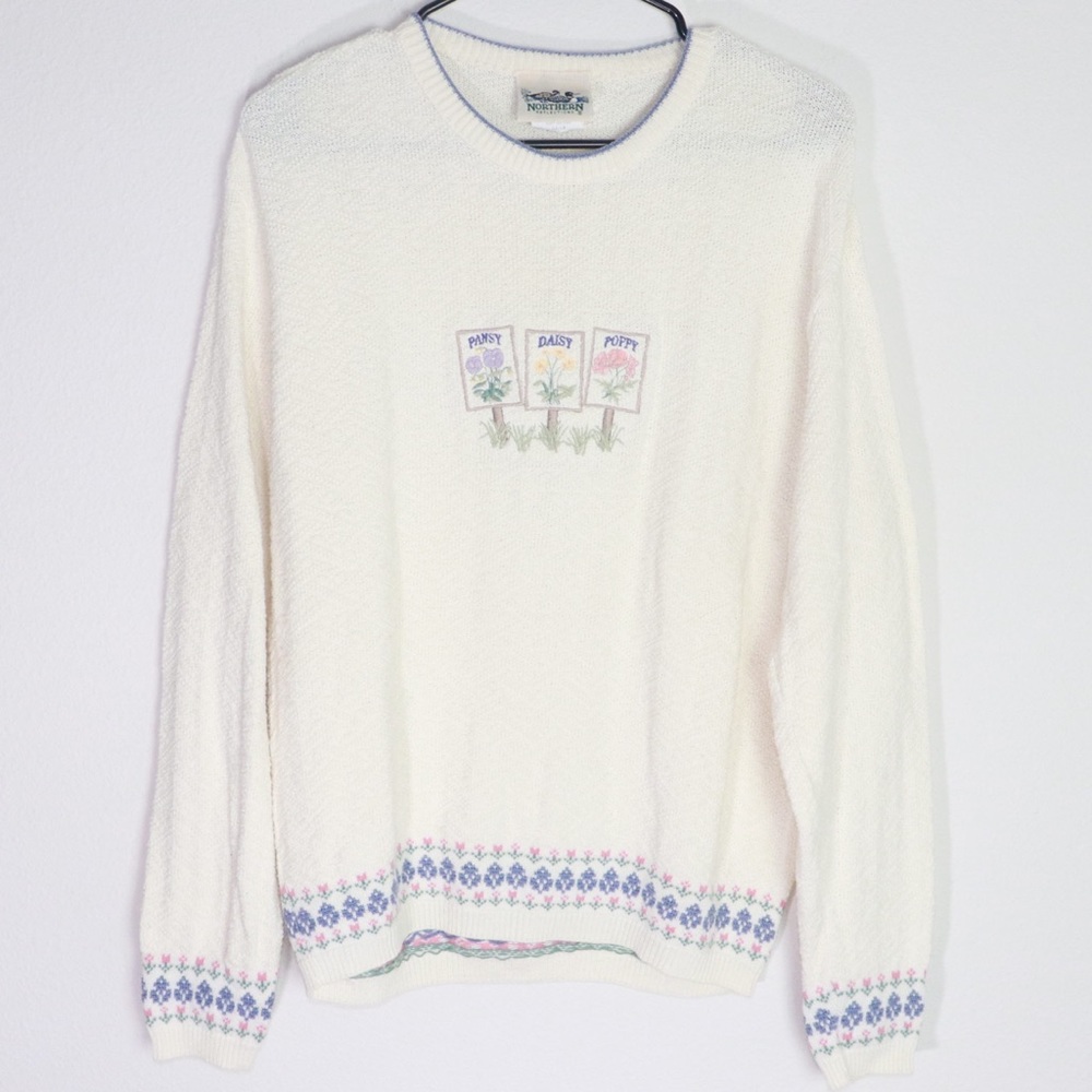 Vintage Northern Reflections Textured Sweater M